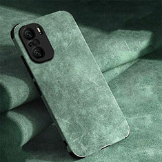 Funda Lujo Cuero Carcasa para Xiaomi Redmi K40 5G Verde