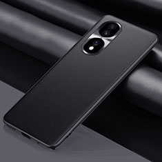 Funda Lujo Cuero Carcasa QK1 para Huawei Honor 80 Pro Flat 5G Negro