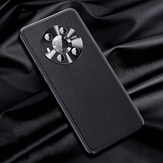 Funda Lujo Cuero Carcasa QK1 para Huawei Honor Magic3 5G Negro