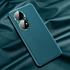 Funda Lujo Cuero Carcasa QK1 para Huawei P50e Verde