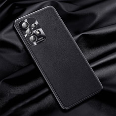 Funda Lujo Cuero Carcasa QK1 para Samsung Galaxy A52 4G Negro