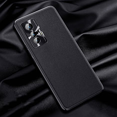 Funda Lujo Cuero Carcasa QK1 para Vivo X70 5G Negro