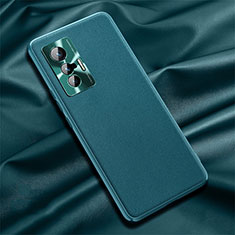 Funda Lujo Cuero Carcasa QK1 para Vivo X70t Verde