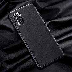 Funda Lujo Cuero Carcasa QK1 para Xiaomi Redmi Note 10 5G Negro