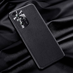 Funda Lujo Cuero Carcasa QK1 para Xiaomi Redmi Note 10 Pro 4G Negro