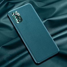 Funda Lujo Cuero Carcasa QK1 para Xiaomi Redmi Note 10T 5G Verde