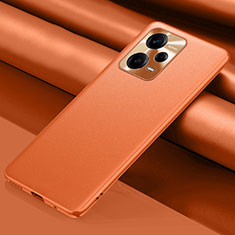 Funda Lujo Cuero Carcasa QK1 para Xiaomi Redmi Note 12 5G Naranja
