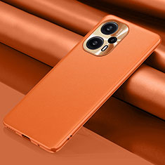 Funda Lujo Cuero Carcasa QK1 para Xiaomi Redmi Note 12 Turbo 5G Naranja