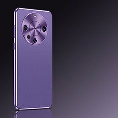 Funda Lujo Cuero Carcasa QK2 para Huawei Mate 60 Morado