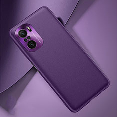 Funda Lujo Cuero Carcasa QK2 para Xiaomi Mi 11i 5G Morado