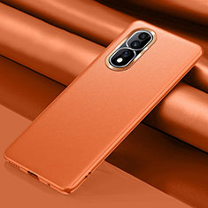 Funda Lujo Cuero Carcasa QK4 para Huawei Honor 80 Pro 5G Naranja