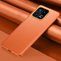 Funda Lujo Cuero Carcasa QK4 para Xiaomi Mi 13 Pro 5G Naranja