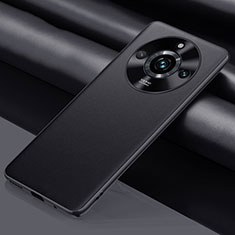 Funda Lujo Cuero Carcasa QK5 para Realme Narzo 60 Pro 5G Negro