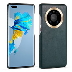 Funda Lujo Cuero Carcasa R01 para Huawei Mate 40E Pro 5G Verde