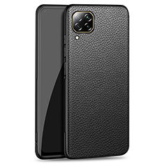 Funda Lujo Cuero Carcasa R01 para Huawei Nova 6 SE Negro