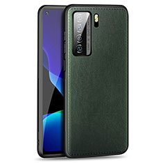 Funda Lujo Cuero Carcasa R01 para Huawei P40 Lite 5G Verde