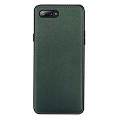 Funda Lujo Cuero Carcasa R01 para Oppo R15X Verde