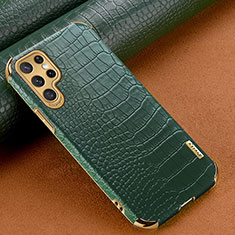 Funda Lujo Cuero Carcasa R01 para Samsung Galaxy S24 Ultra 5G Verde