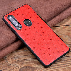 Funda Lujo Cuero Carcasa R02 para Huawei Honor 20 Lite Rojo