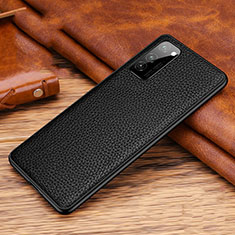 Funda Lujo Cuero Carcasa R02 para Huawei Honor V30 5G Negro