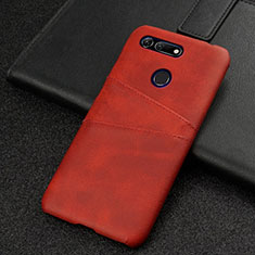 Funda Lujo Cuero Carcasa R02 para Huawei Honor View 20 Rojo