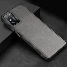 Funda Lujo Cuero Carcasa R02 para Huawei Honor X10 Max 5G Gris