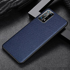 Funda Lujo Cuero Carcasa R02 para Huawei P40 Pro+ Plus Azul