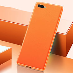 Funda Lujo Cuero Carcasa R02 para Oppo RX17 Neo Naranja