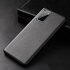 Funda Lujo Cuero Carcasa R02 para Samsung Galaxy S20 5G Negro