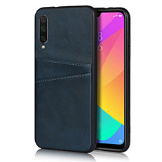 Funda Lujo Cuero Carcasa R02 para Xiaomi Mi A3 Azul