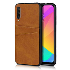 Funda Lujo Cuero Carcasa R02 para Xiaomi Mi A3 Naranja