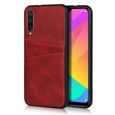 Funda Lujo Cuero Carcasa R02 para Xiaomi Mi A3 Rojo