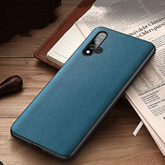 Funda Lujo Cuero Carcasa R03 para Huawei Honor 20S Azul