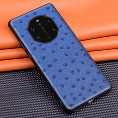 Funda Lujo Cuero Carcasa R03 para Huawei Mate 40 RS Azul