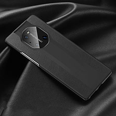 Funda Lujo Cuero Carcasa R03 para Huawei Mate 40E Pro 4G Negro