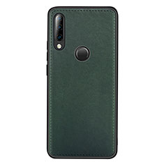 Funda Lujo Cuero Carcasa R03 para Huawei Nova 4e Verde