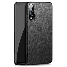 Funda Lujo Cuero Carcasa R03 para Huawei Nova 6 5G Negro