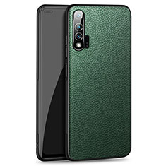 Funda Lujo Cuero Carcasa R03 para Huawei Nova 6 Verde