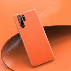 Funda Lujo Cuero Carcasa R03 para Huawei P30 Pro Naranja