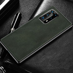 Funda Lujo Cuero Carcasa R03 para Huawei P40 Pro+ Plus Verde