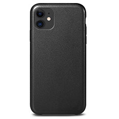 Funda Lujo Cuero Carcasa R04 para Apple iPhone 11 Negro