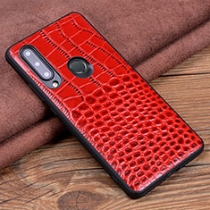 Funda Lujo Cuero Carcasa R04 para Huawei Honor 10i Rojo