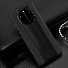 Funda Lujo Cuero Carcasa R04 para Huawei Mate 40 RS Negro