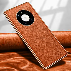 Funda Lujo Cuero Carcasa R04 para Huawei Mate 40E Pro 4G Naranja