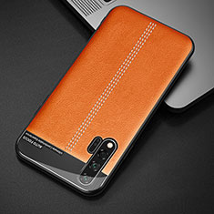 Funda Lujo Cuero Carcasa R04 para Huawei Nova 6 5G Naranja