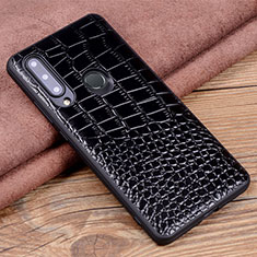 Funda Lujo Cuero Carcasa R04 para Huawei P Smart+ Plus (2019) Negro