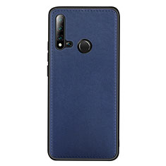 Funda Lujo Cuero Carcasa R04 para Huawei P20 Lite (2019) Azul