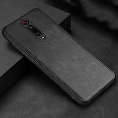 Funda Lujo Cuero Carcasa R04 para Xiaomi Mi 9T Negro