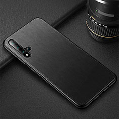 Funda Lujo Cuero Carcasa R05 para Huawei Honor 20 Negro