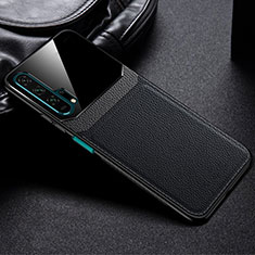 Funda Lujo Cuero Carcasa R05 para Huawei Honor 20 Pro Negro